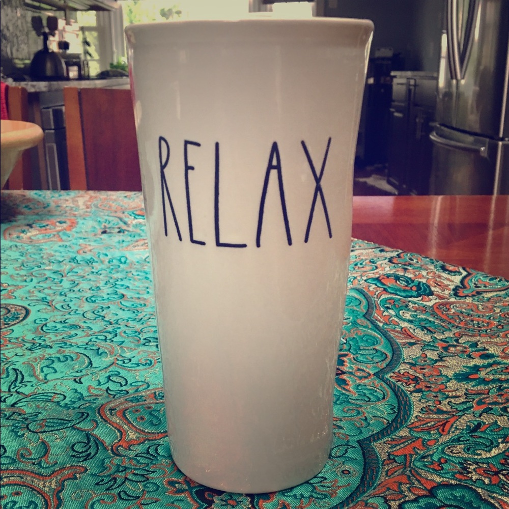 Rae Dunn Relax Travel Mug